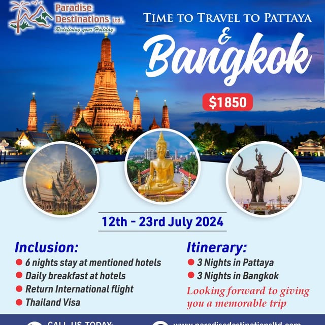 Thailand Bangkok Pattaya Package