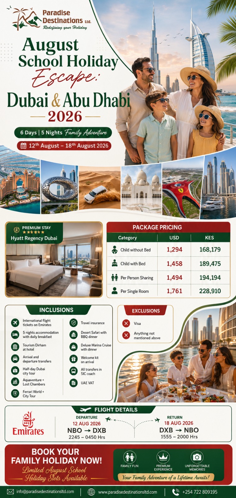 Dubai & Abu Dhabi School Holiday Escape